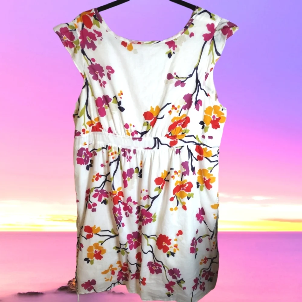 Old Navy Pretty Colorful Floral Dress - Picture 2 of 6